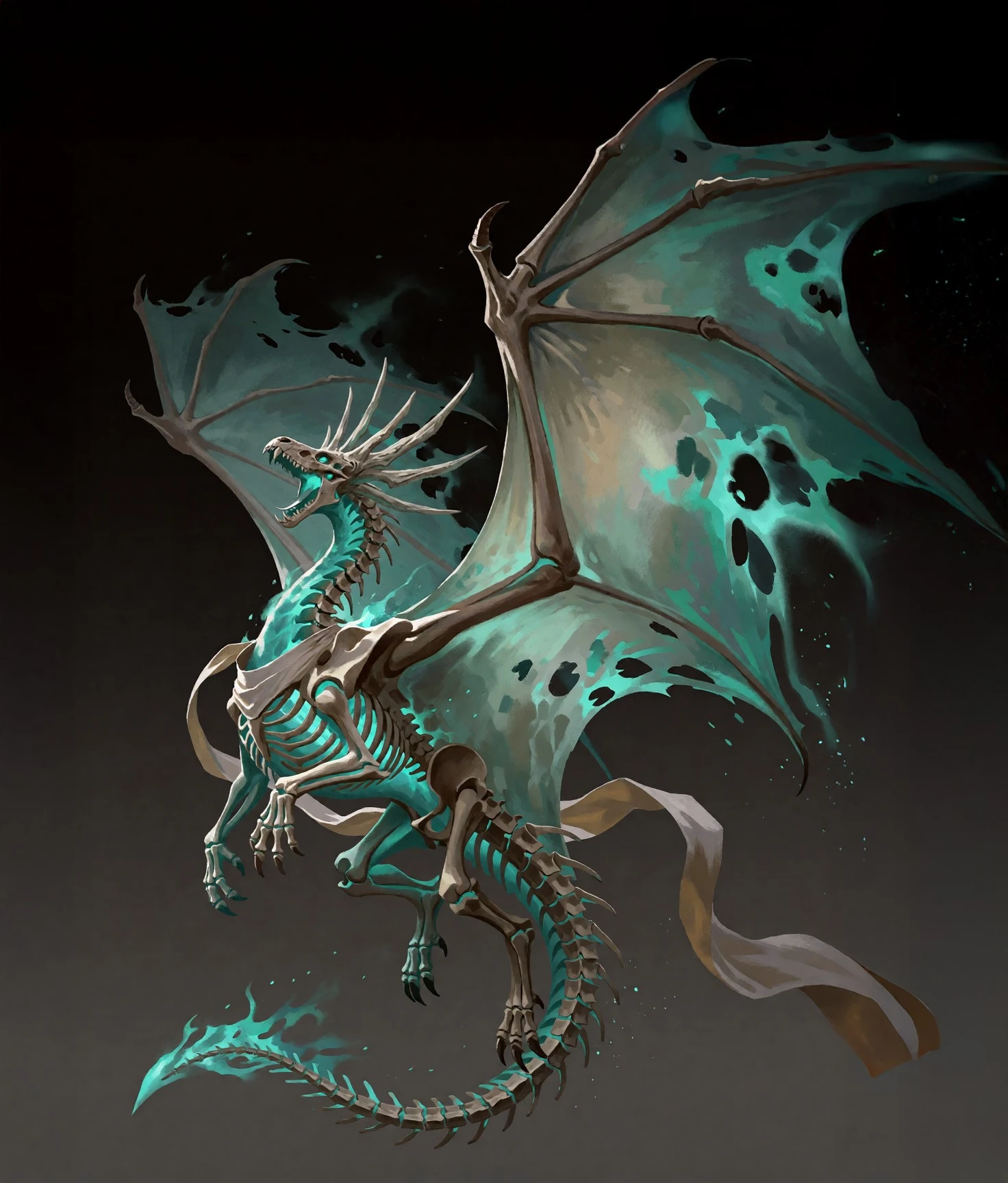 Bone Dragon — Undead Creature Concept