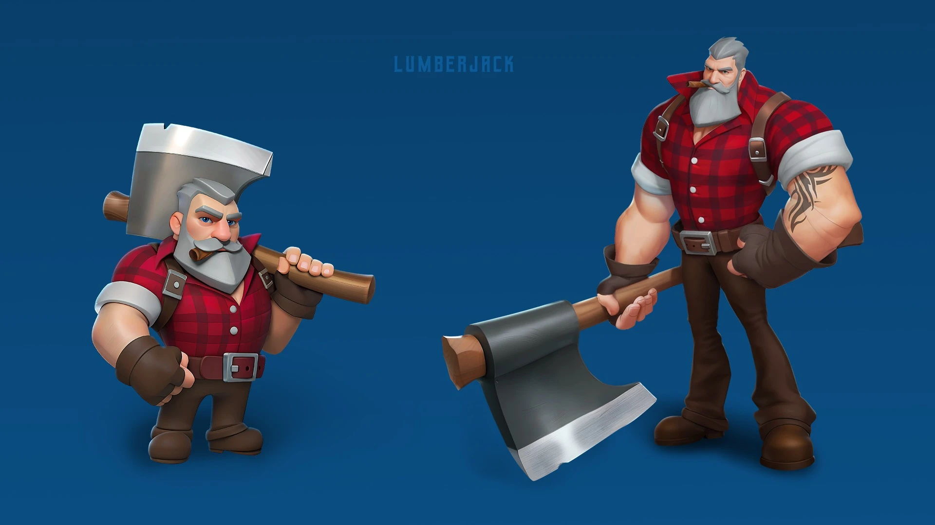 Lumberjack — Hand-drawn