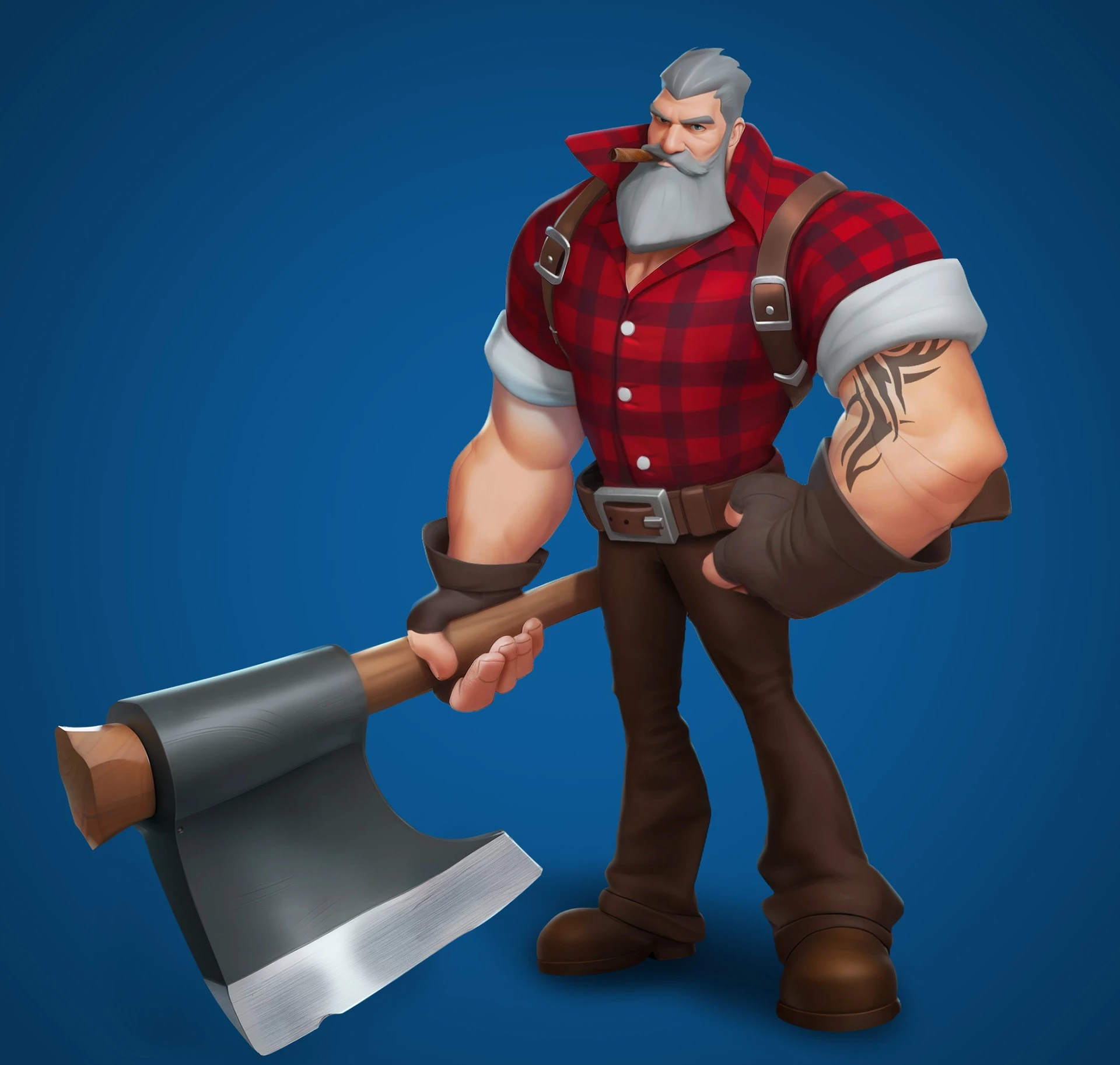 Lumberjack — Hand-drawn