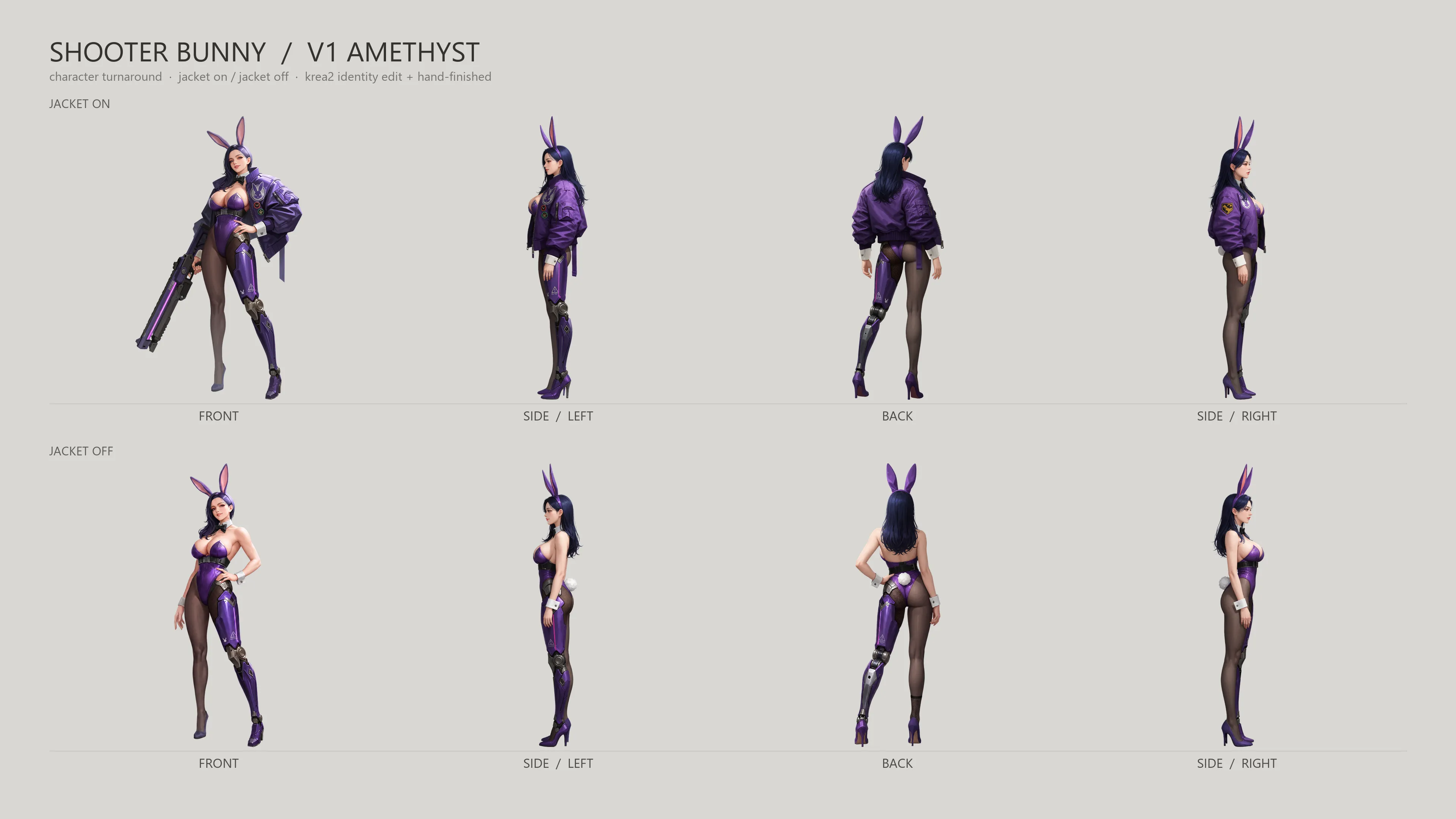 Shooter Bunny Amethyst — character sheet built by the pipeline