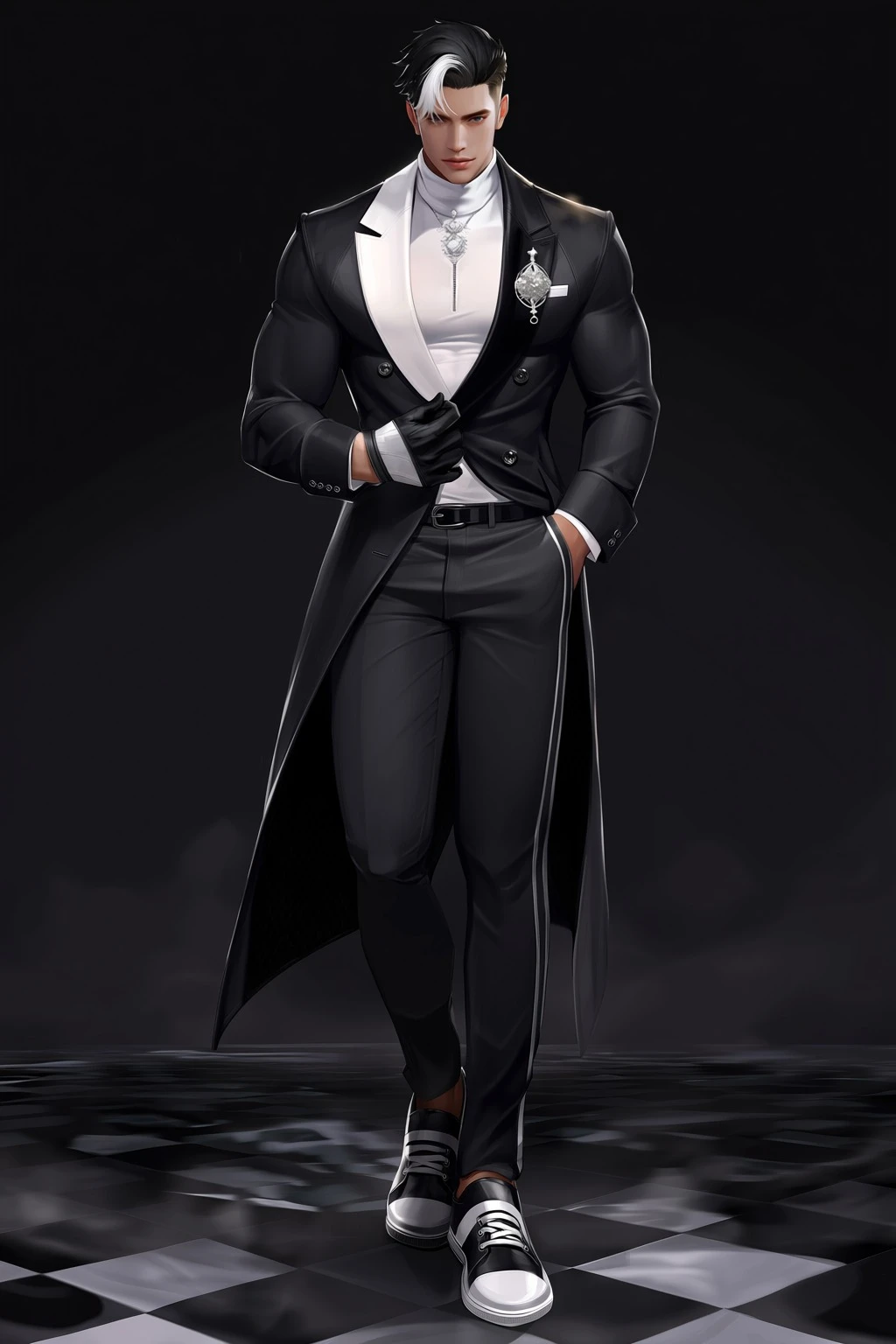 Black king of the pair.