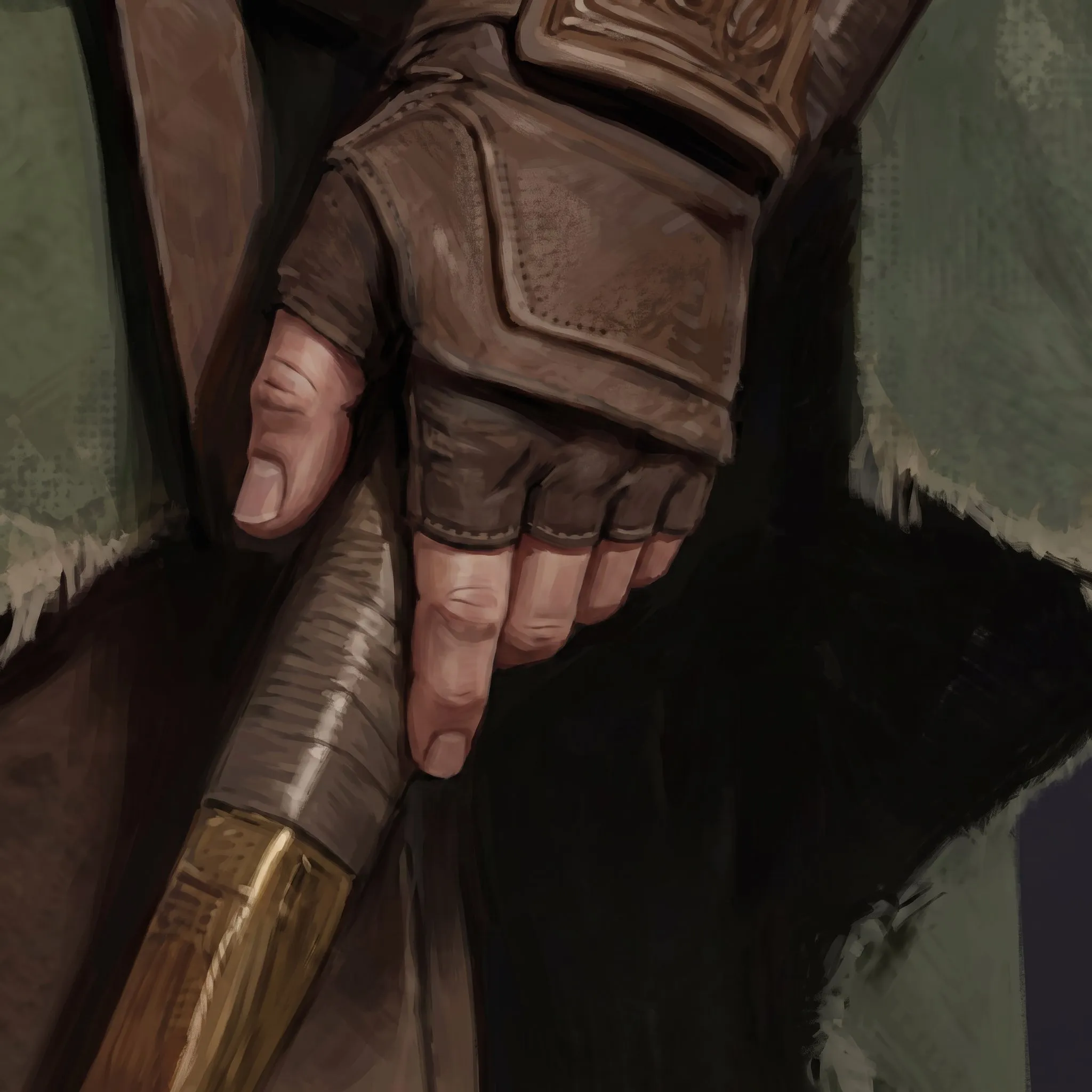 The run's actual output — the hand selection regenerated as a 2048² patch